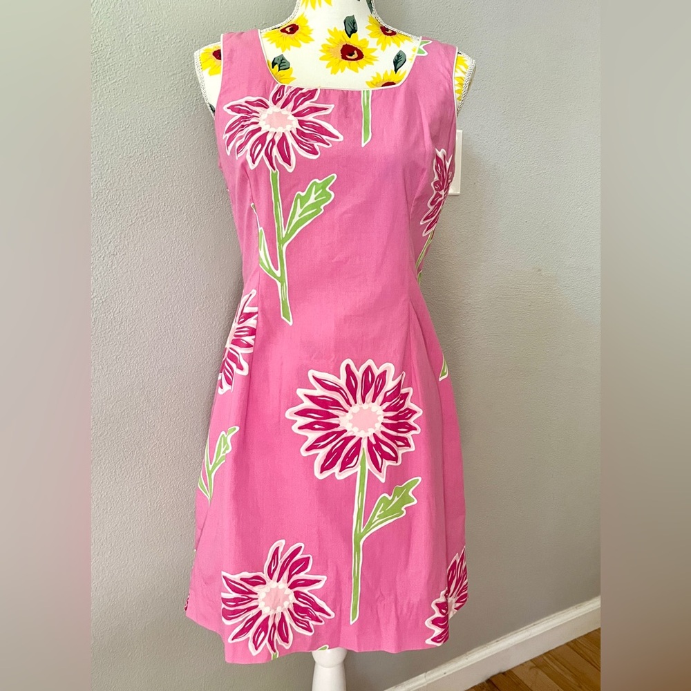 Lilly Pulitzer Pink Floral Cotton Dress